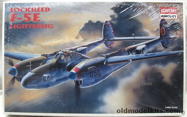 Academy 1/48 Lockheed F-5E Lightning - (P-38), 2149 plastic model kit